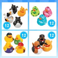Thumbnail for bulk rubber ducks themed - dogs, cats, camo and sports