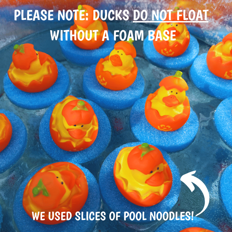 Rubber Ducks in Jack O Lanterns (24 ducks in 2 bags) 65¢ each