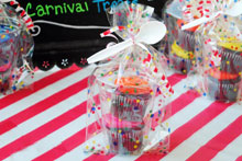 carnival cakewalk table