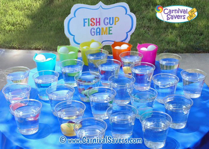 DIY Carnival Game Idea Fish Cup Carnival Game