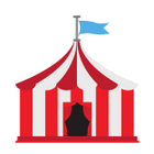 review icon circus tent