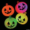 Thumbnail for vinyl light up pumpkin puffer balls flashing toy