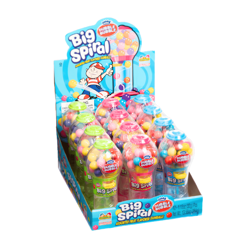 Mini Gumball Big Spiral Machines  (12 gum ball machines) $3.37 each