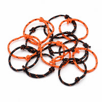 Thumbnail for black and orange friendship rope bracelets