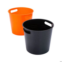 Thumbnail for black and orange plastic buckets