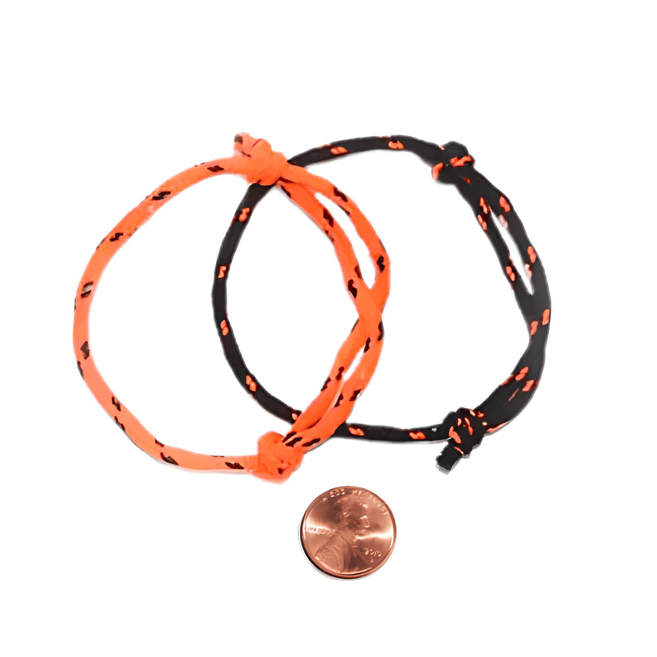 black or orange nylon bracelets Halloween prize