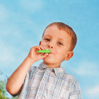 Thumbnail for boy humming into a kazoo