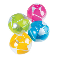 Thumbnail for Inflatable Colorful Striped Beach Ball (24 total beach balls in 2 bags) $1.12 each