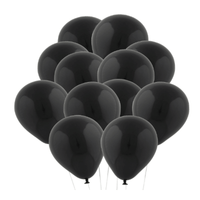 Thumbnail for Black Latex Balloons (48 total balloons in 2 bags) 16¢ each
