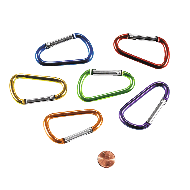 colorful carabiner clips