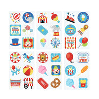 Thumbnail for bulk carnival themed kiddie tattoos