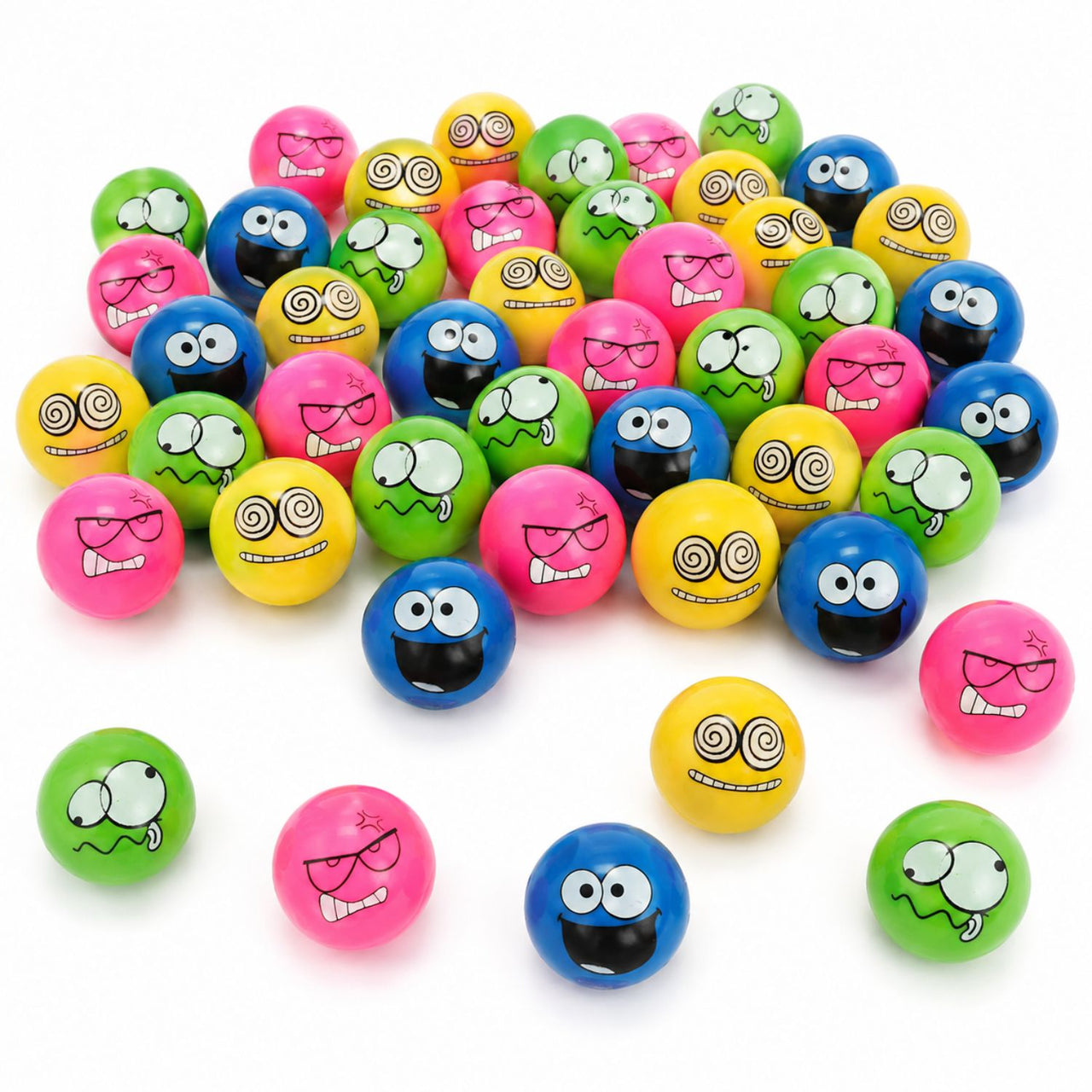 bulk emoji bouncing balls colorful