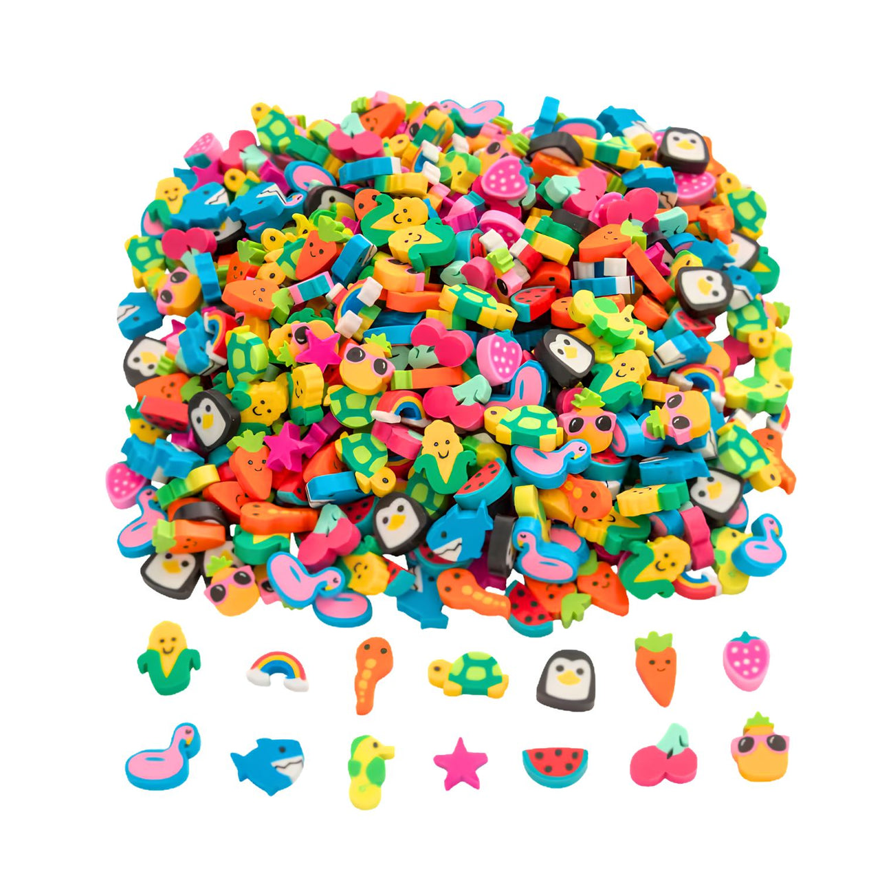 bulk mini erasers assortment