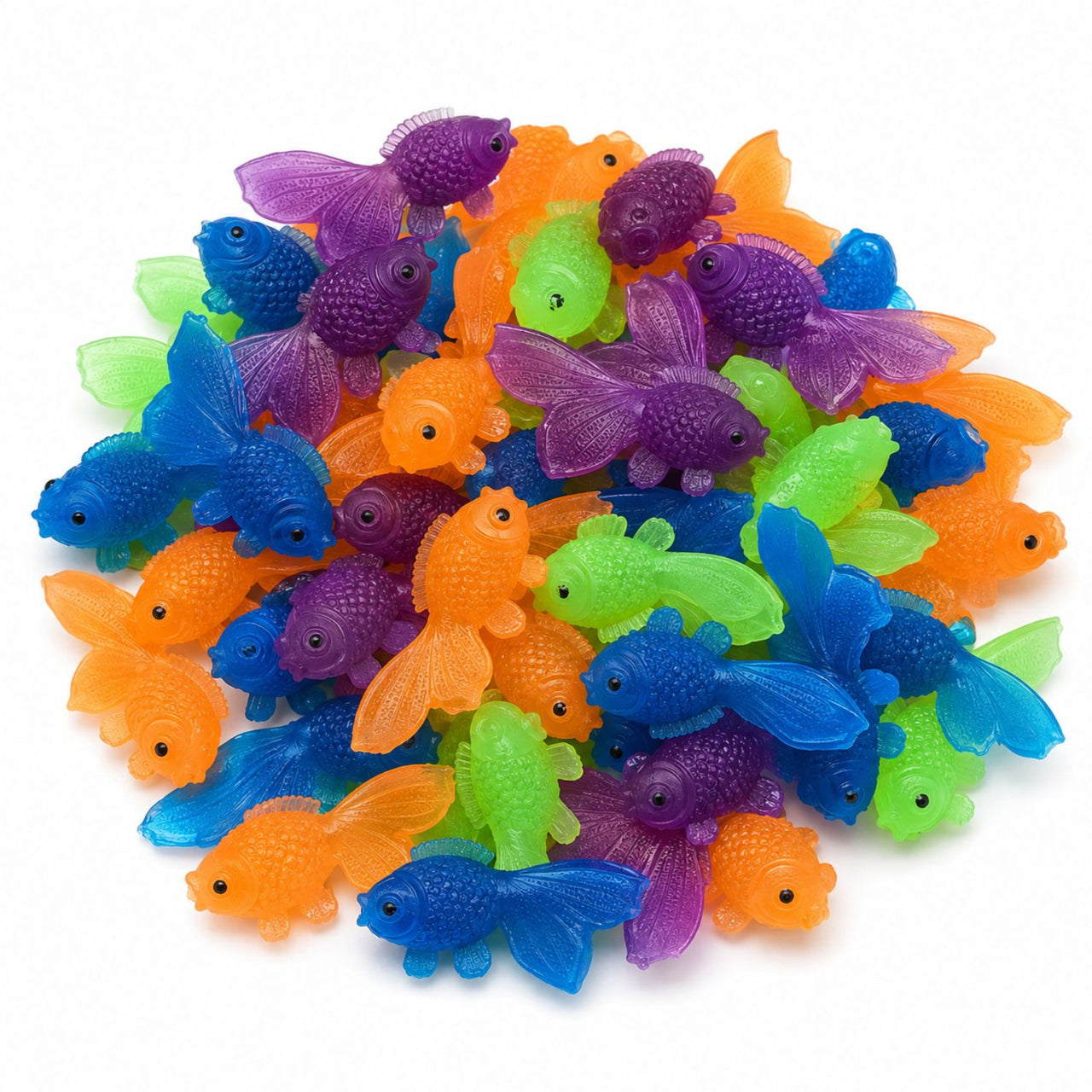 pile of vinyl fish - small toy