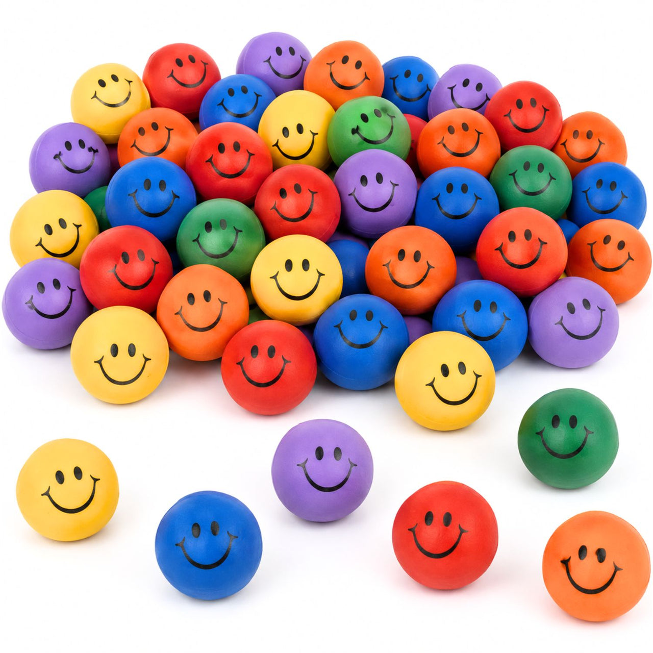 bulk smile face stress balls