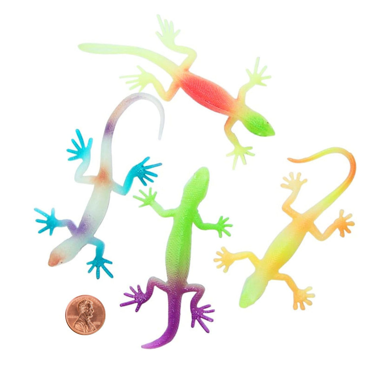 Colorful Glow in the Dark Lizards (12/package) 45¢ each