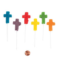 Thumbnail for colorful cross mini suckers on sticks