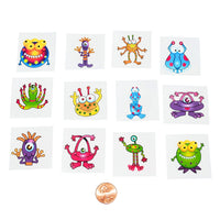 Thumbnail for cute monster temporary tattoos