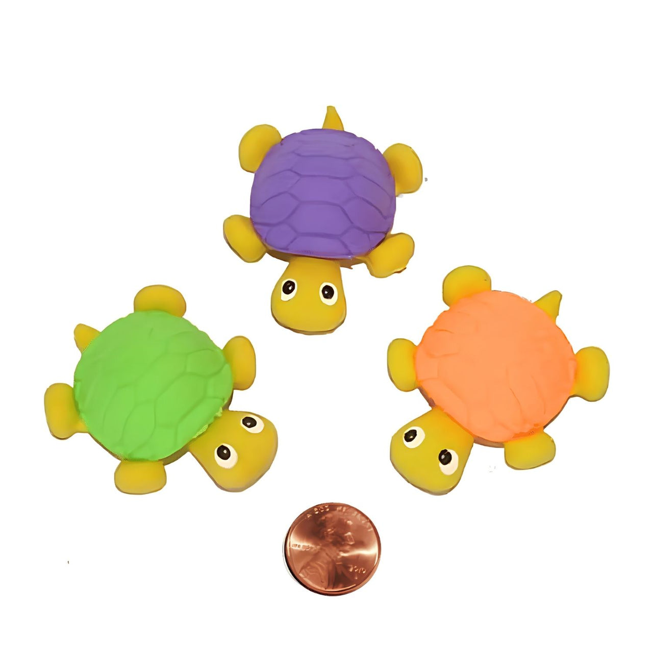 Colorful turtle erasers