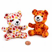 Thumbnail for fall plush stuffed bears with fall leaves