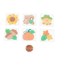Thumbnail for fall themed temporary kiddy tattoos