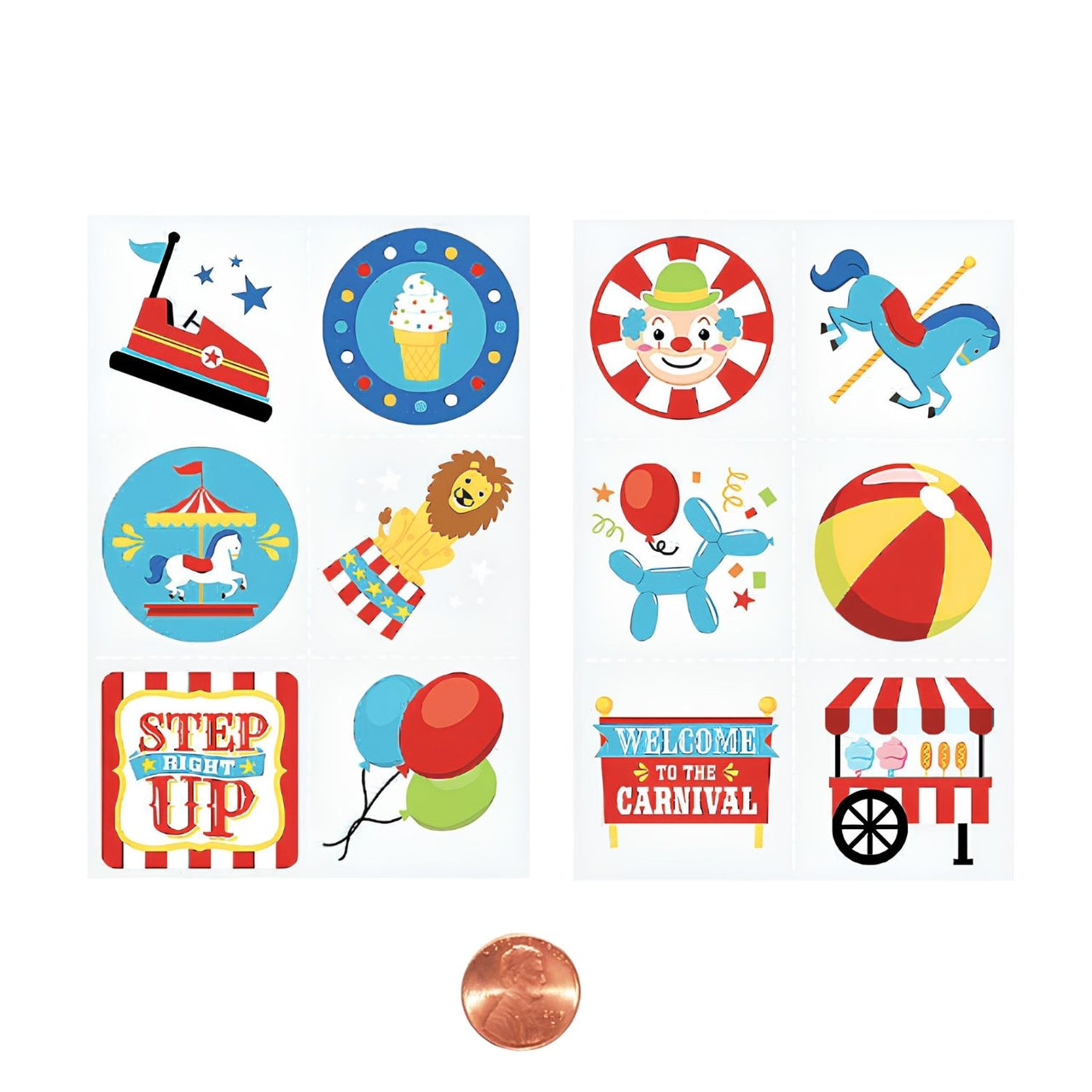 festival themed temporary tattoos