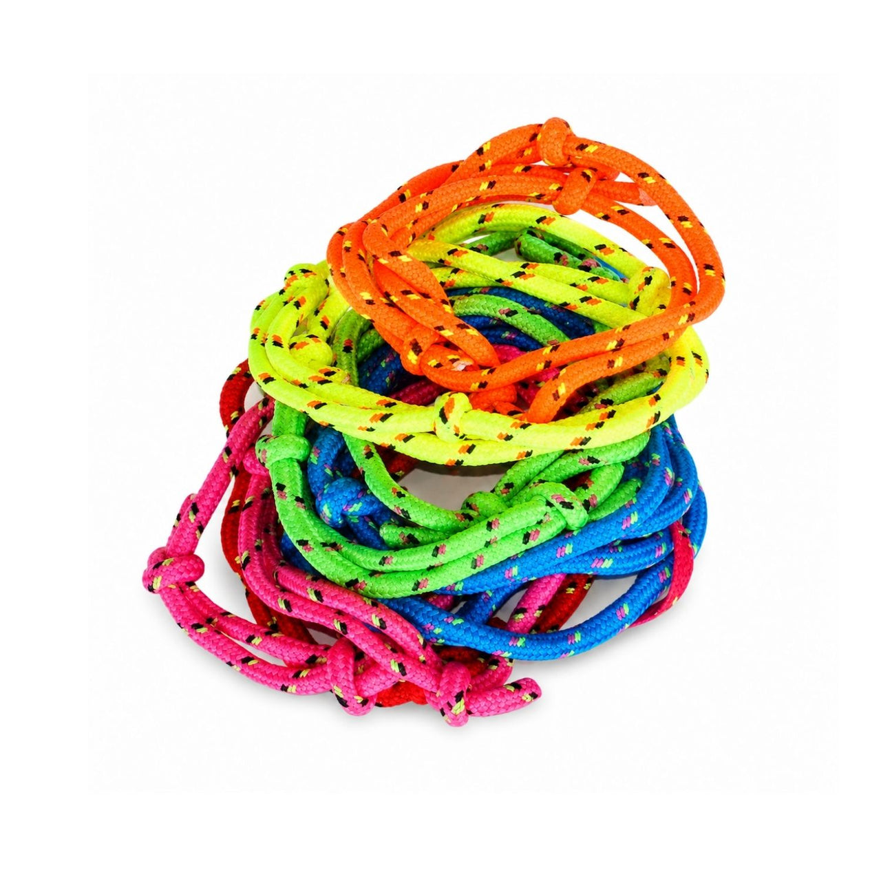 friendship rope bracelets stacked