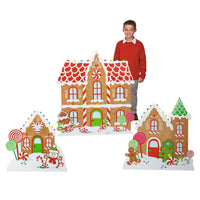 Thumbnail for gingerbread holiday cardboard stand up