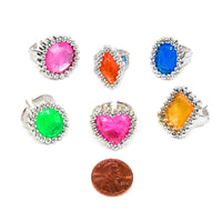 Thumbnail for girls plastic glamour rings bright colors