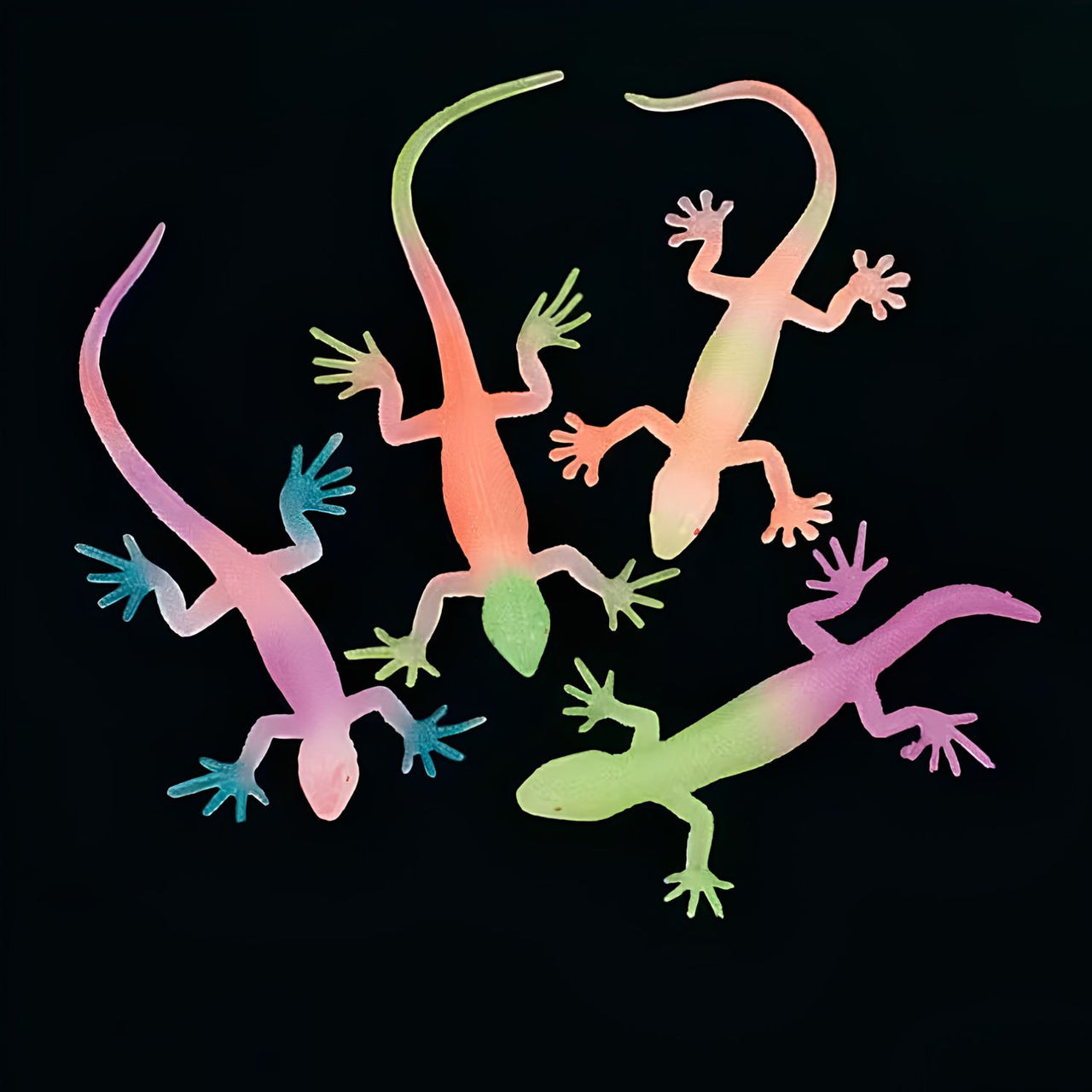 Colorful Glow in the Dark Lizards (12/package) 45¢ each