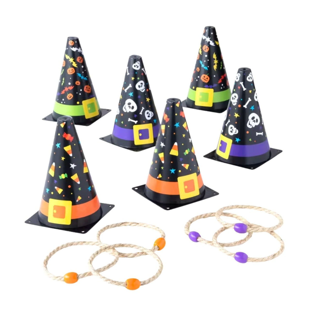 halloween game with witches hats