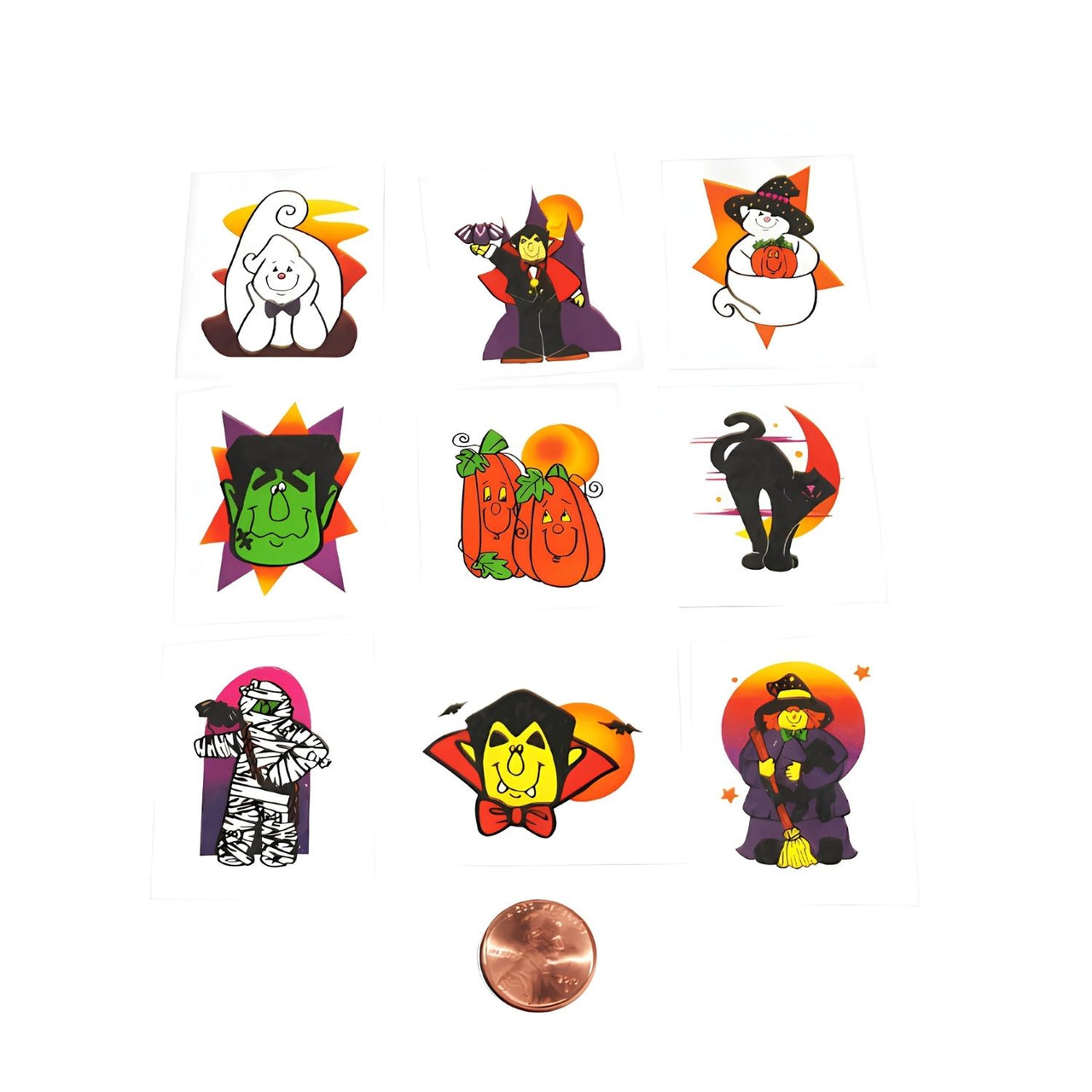 assorted halloween designs glitter temporary tattoos