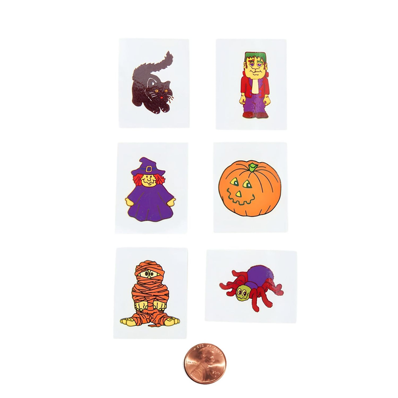 assorted halloween themed washable tattoos 