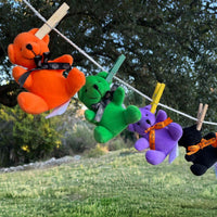 Thumbnail for Mini Stuffed Halloween Bears (24 total plush toys in 2 bags) $1.35 each
