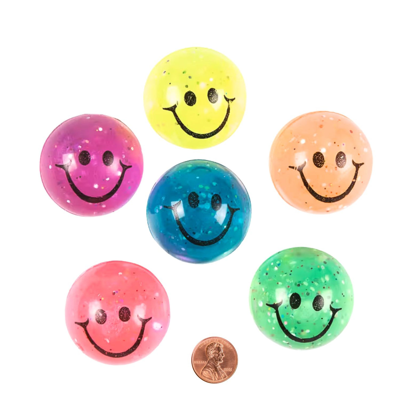 High Bounce Smile Ball (12/package) 54¢ each