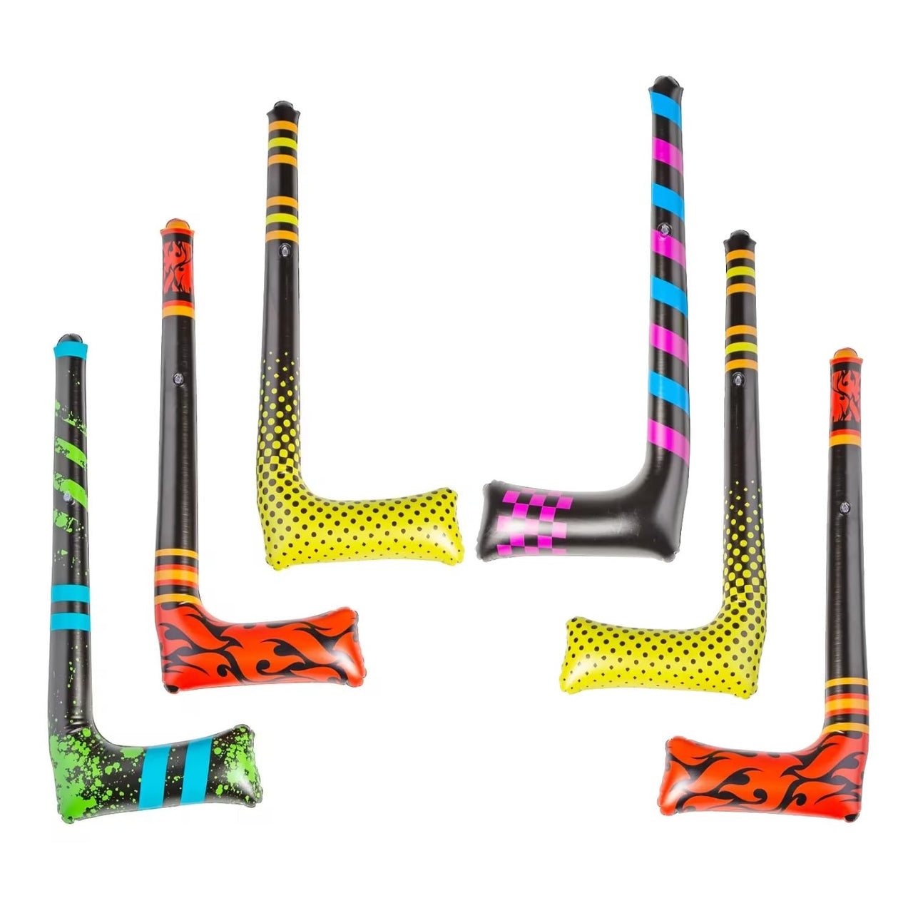 Inflatable Hockey Sticks (24 total sticks in 2 bags) $2.28 each