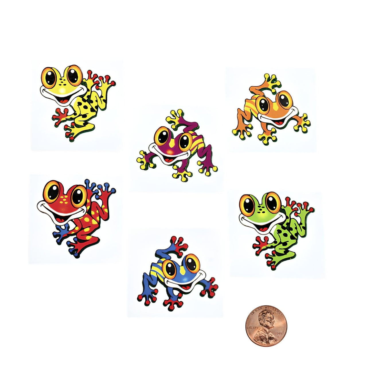 kiddy frog tattoos with a penny