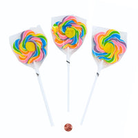 Thumbnail for large flower shaped swirl lollipops