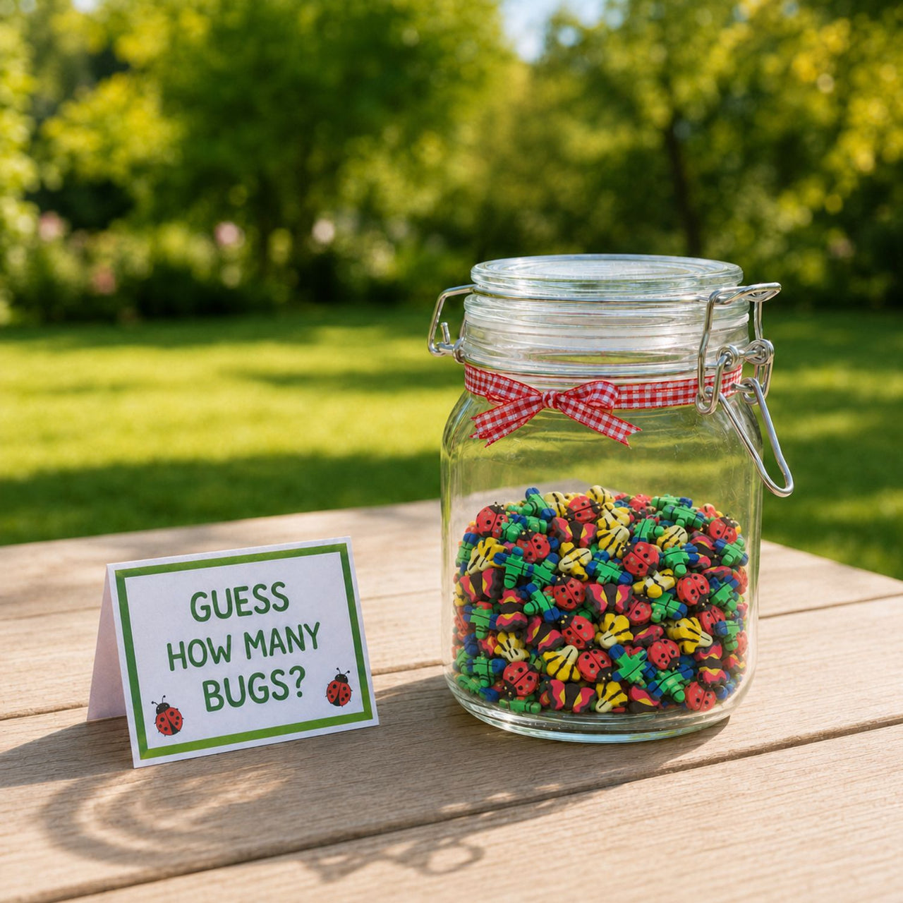 mni bug erasers in a jar guessing game