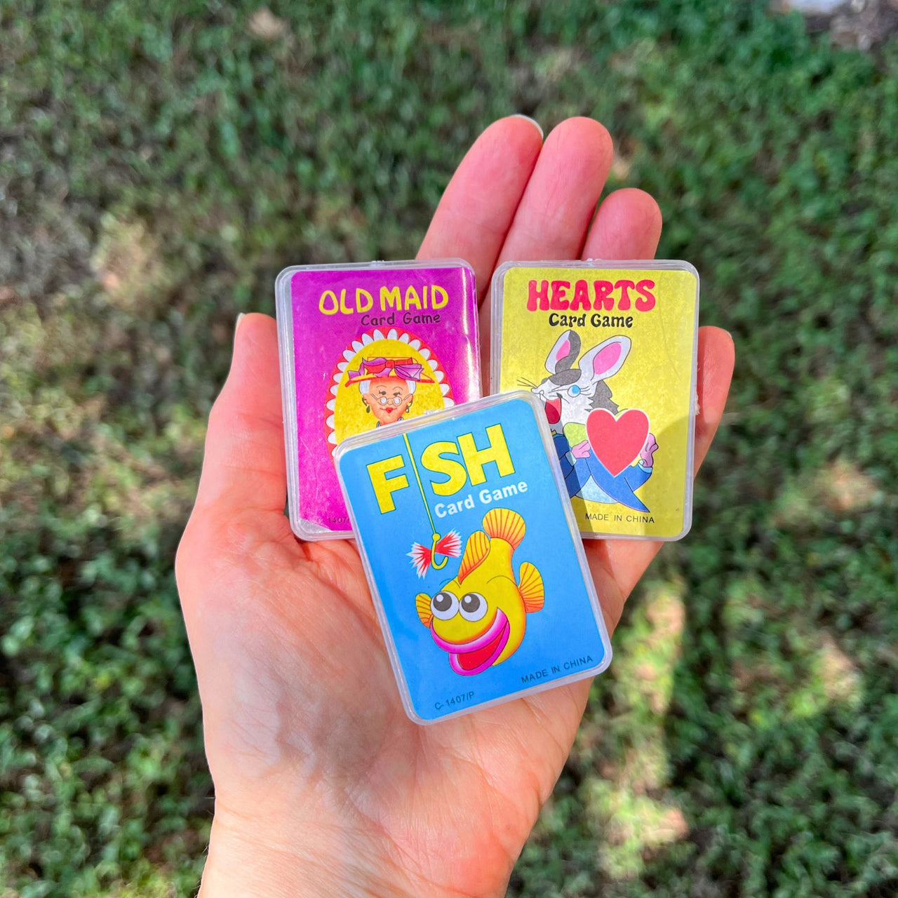 mini card set in plastic case
