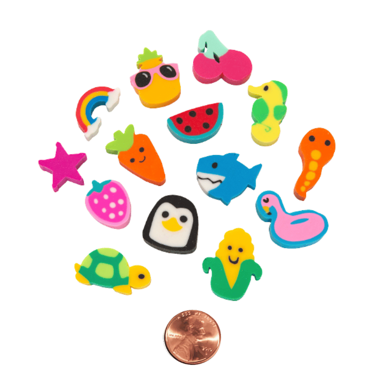 mini erasers collectables small toy
