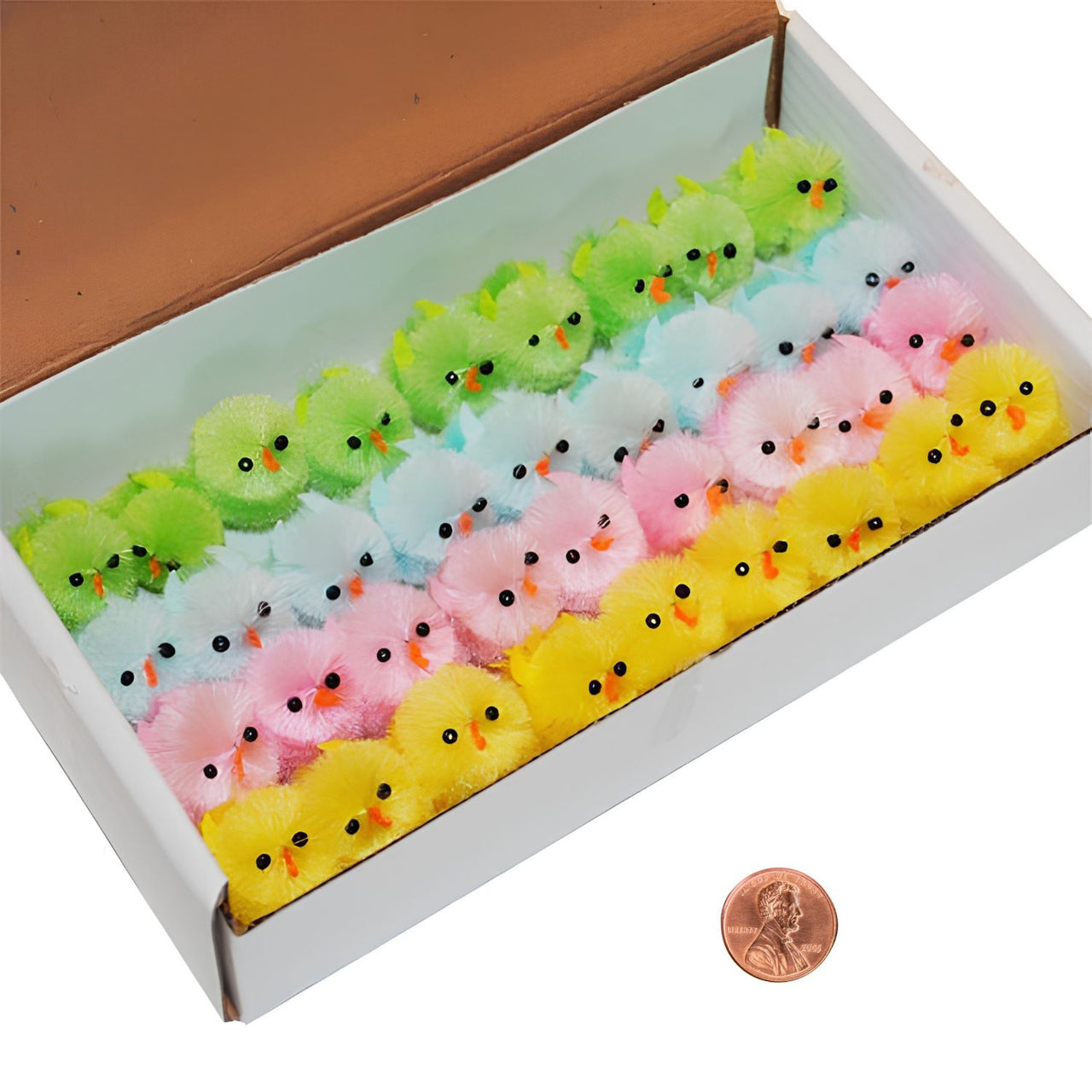mini fuzzy chicks small easter toy