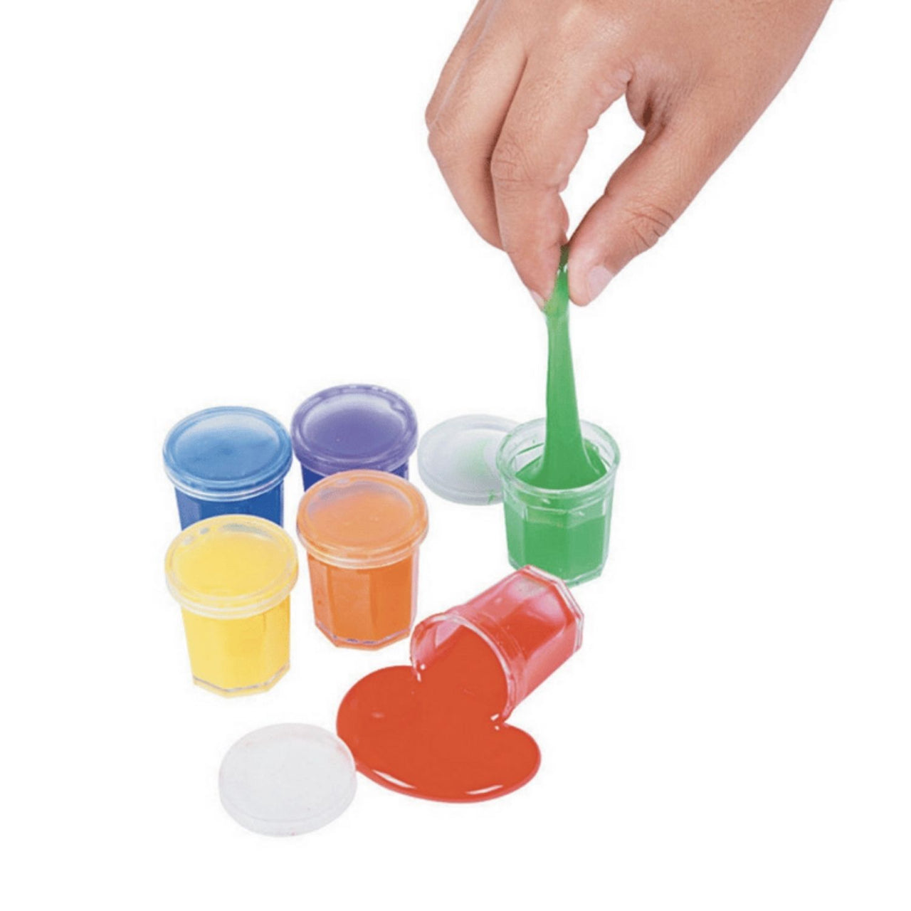 mini rainbow toy slime