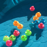 Thumbnail for mini colorful rubber ducks in a pool