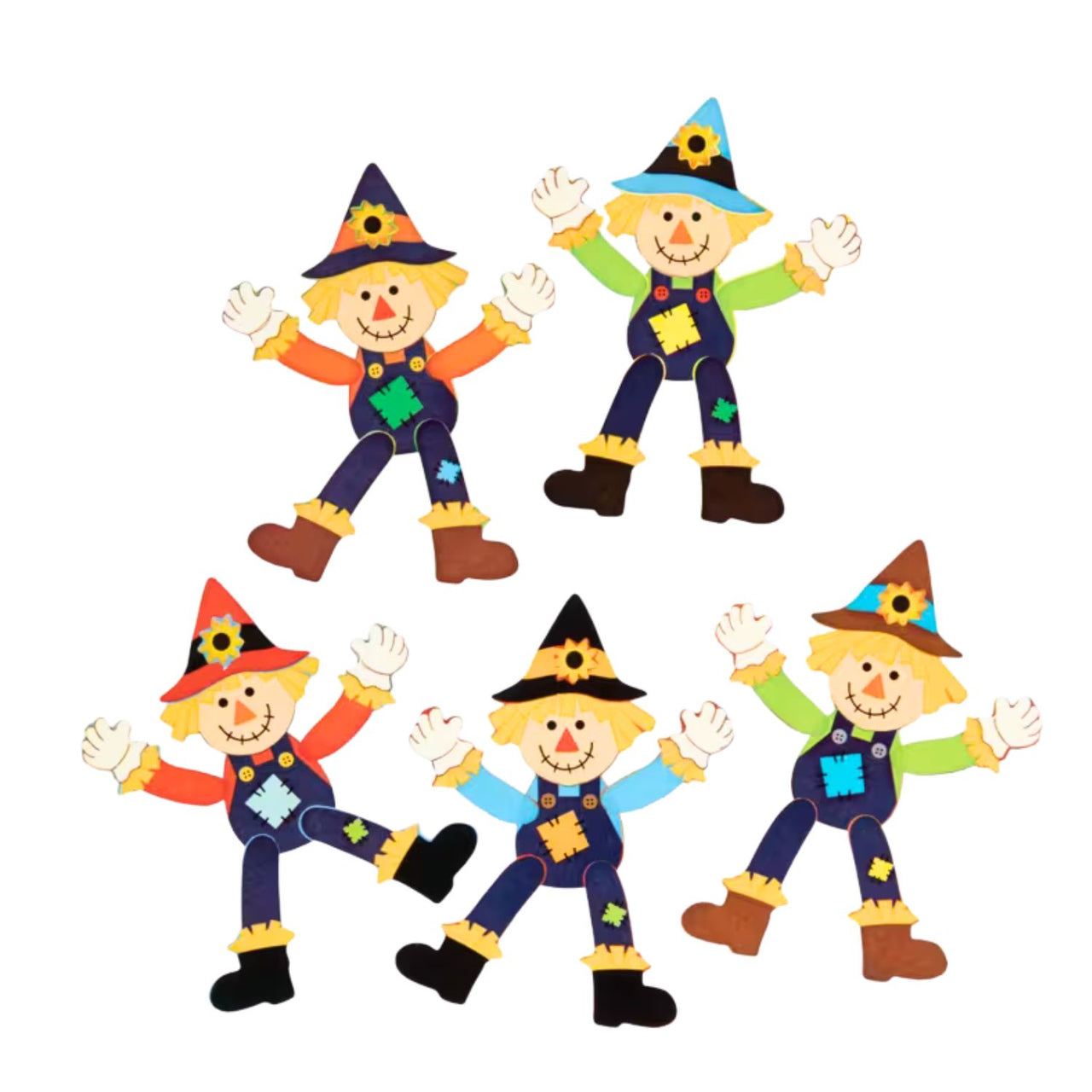 mini scarecrow sticker set