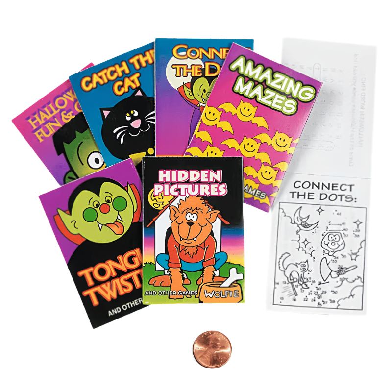 mini halloween activity books for kids