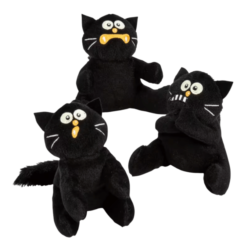mini plush halloween black cats