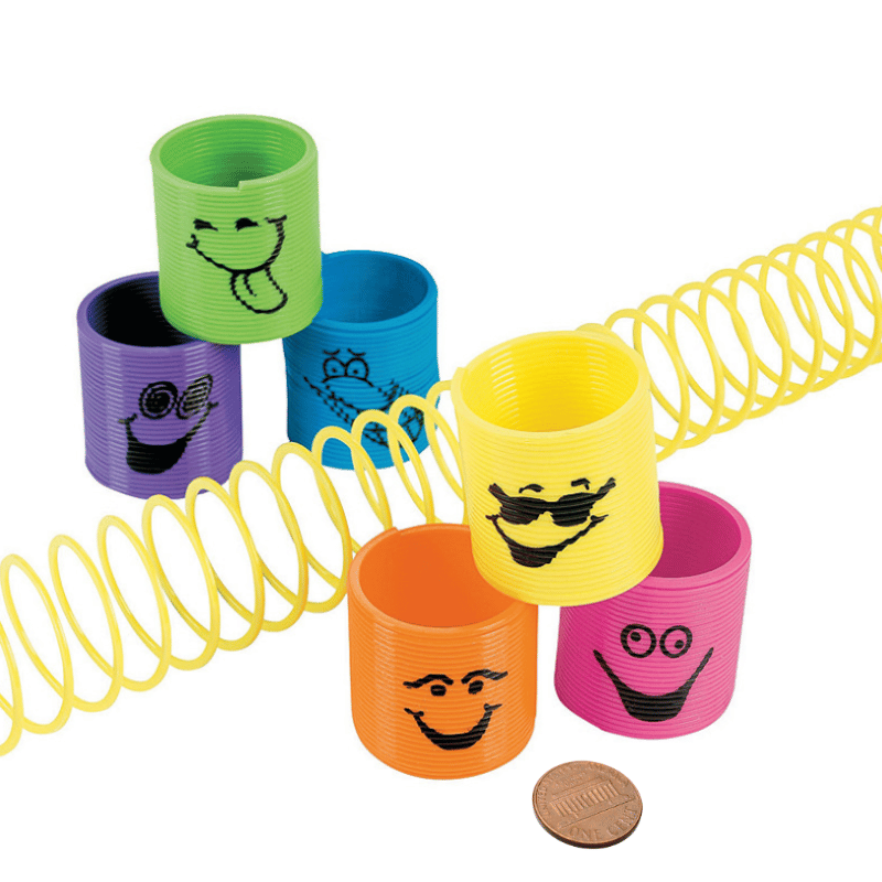 mini springs smile face bulk toy