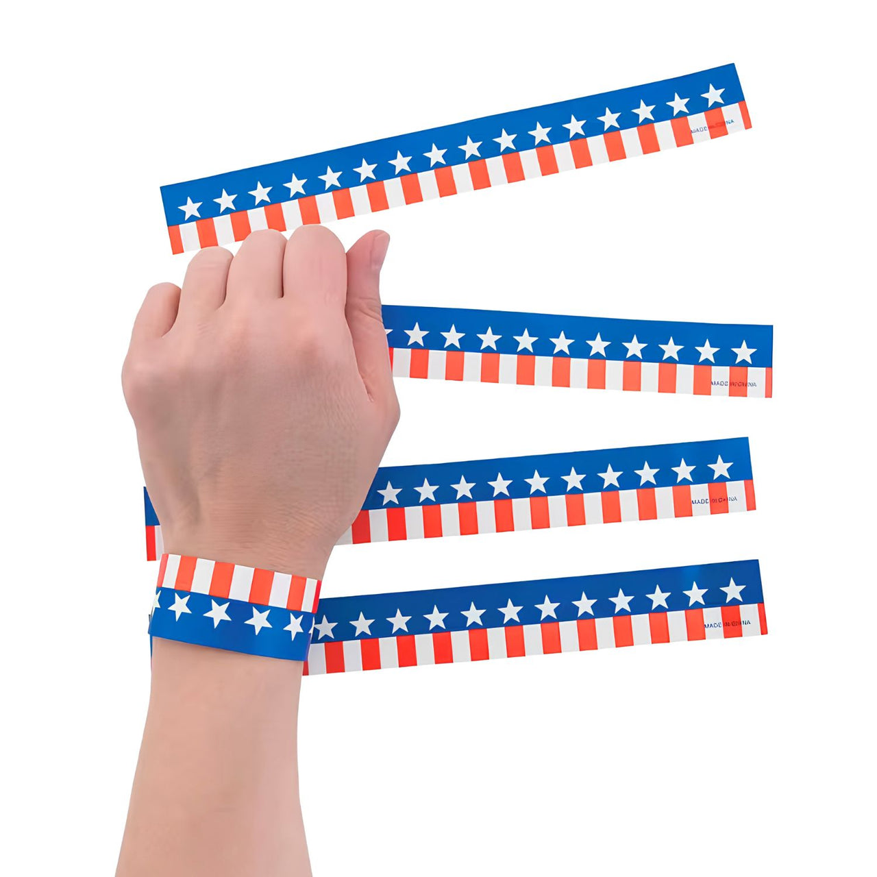 patriotic wristbands paper water resistant bulk