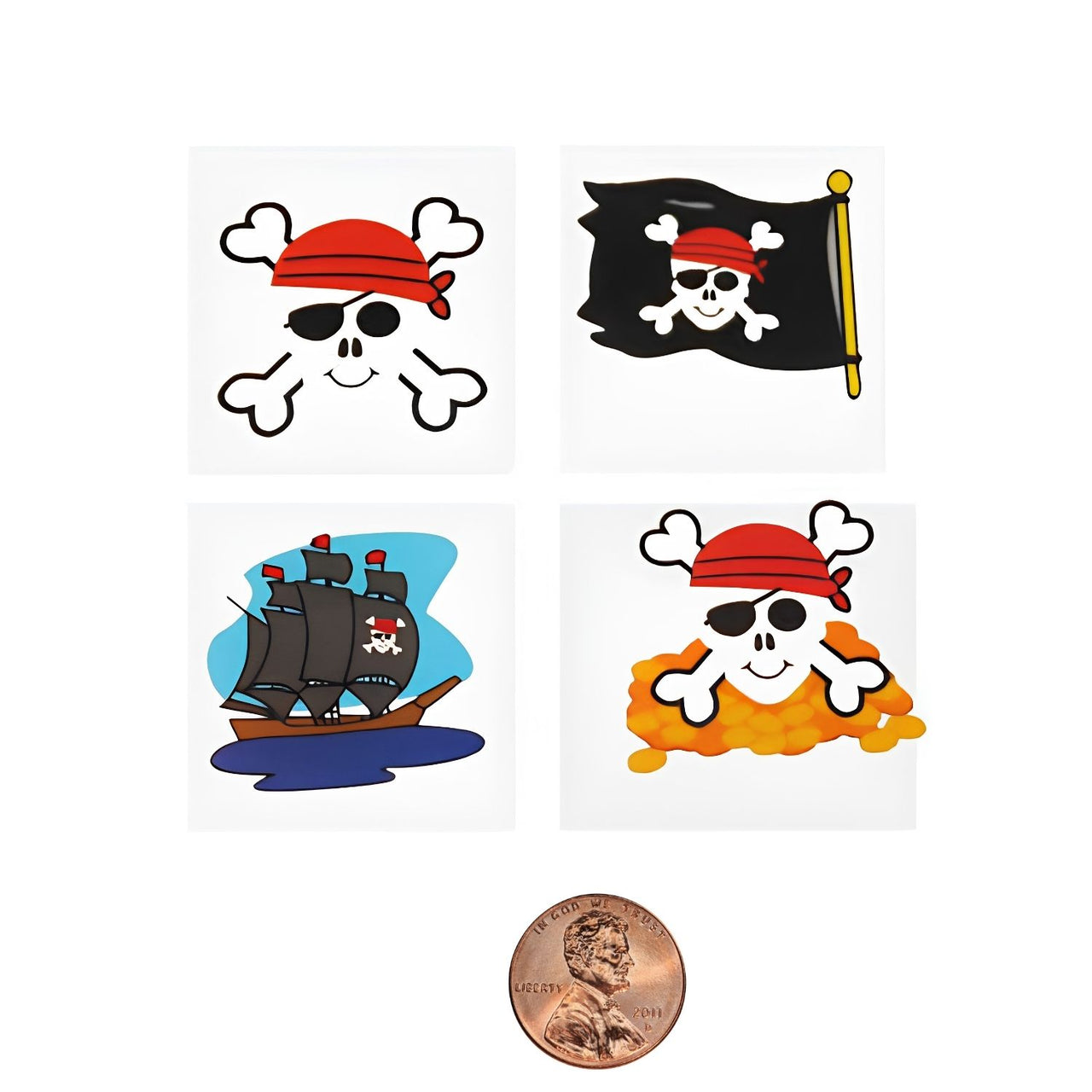 assorted pirate removable tattoos